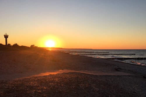 Abendsonne Ostseestrand
