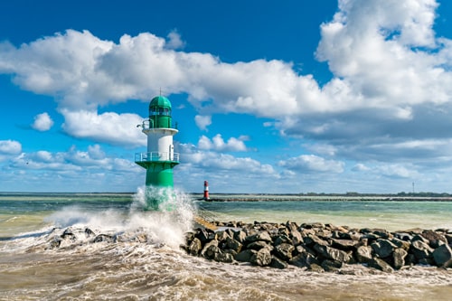 Westmole in Warnemünde